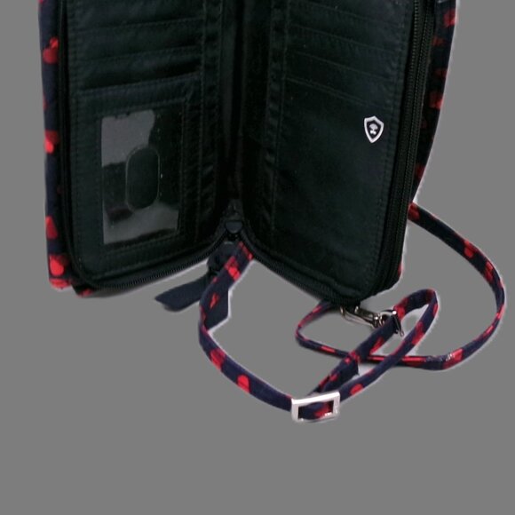 Vera Bradley Crossbody in Sweat Hearts Fabric, RFID All in One - Picture 4 of 7